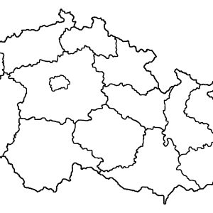 Slepá mapa kraje ČR