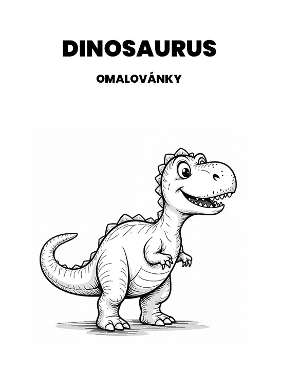 dinosaurus omalovánky