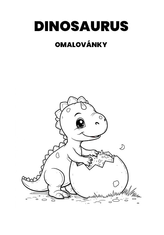 dinosaurus omalovánky