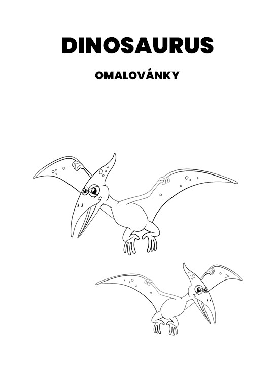 dinosaurus omalovánky