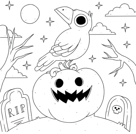 Omalovánky halloween