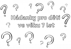 hádanky pro děti 7 let - úvod