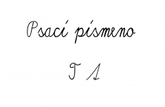 psací písmeno t