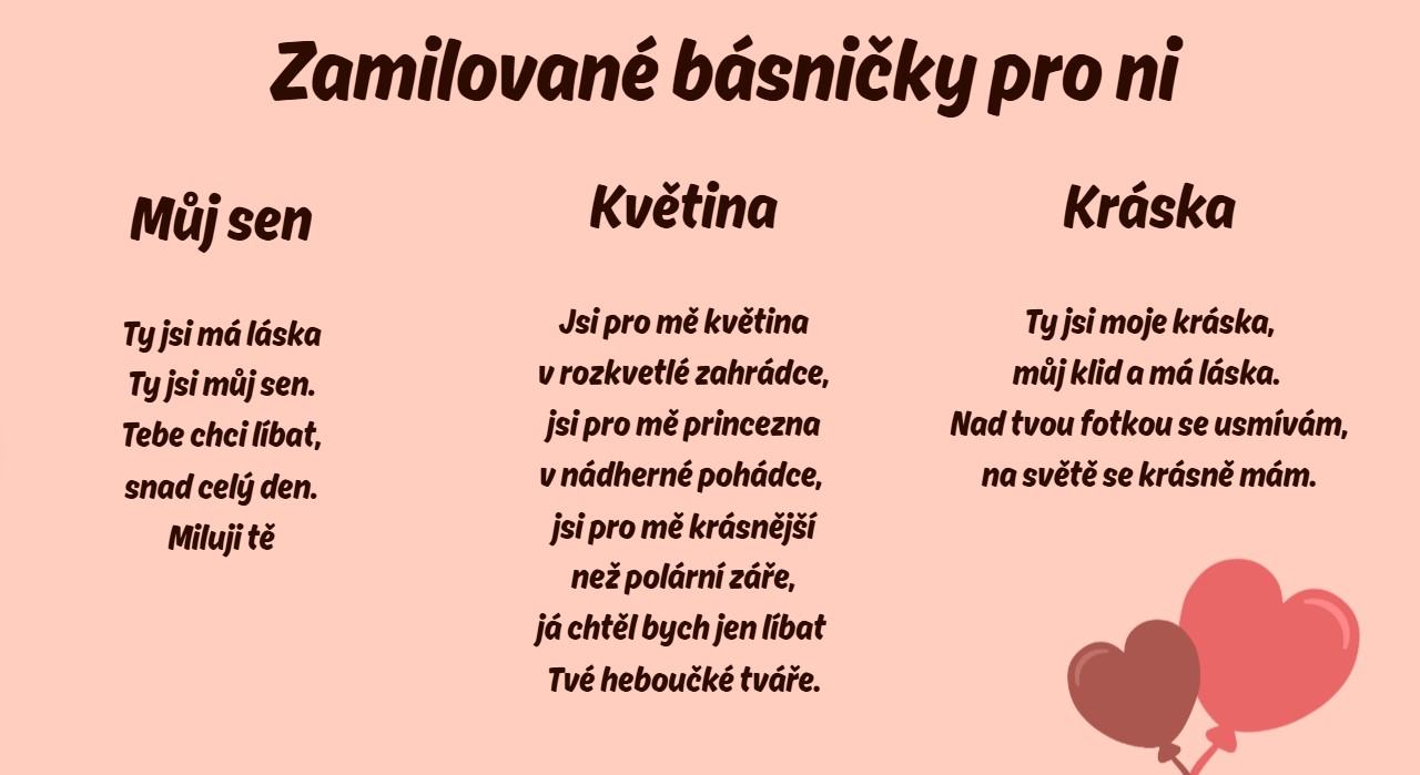 zamilované básničky pro ni