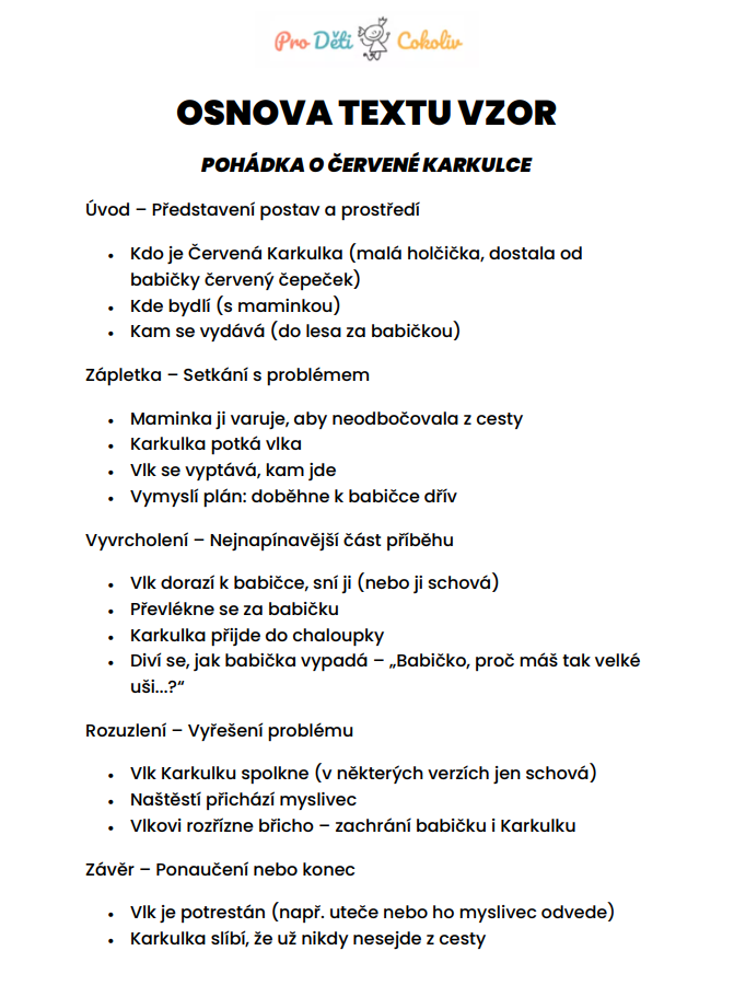 osnova textu vzor