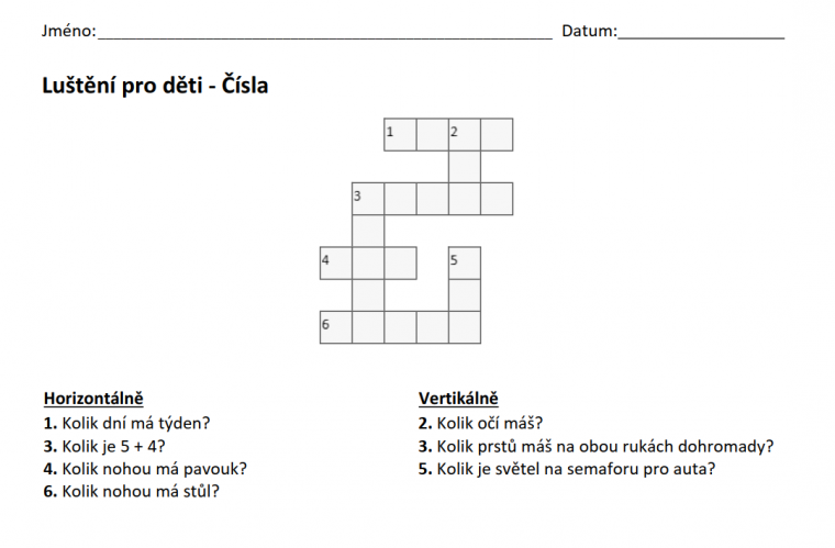 luštění pro děti