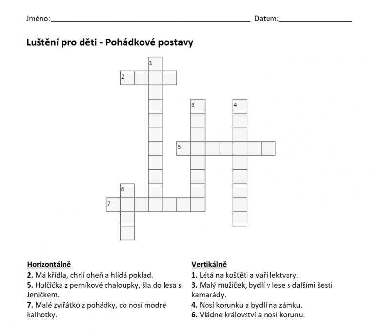 luštění pro děti