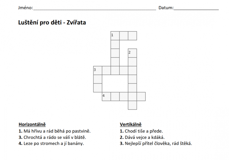 luštění pro děti