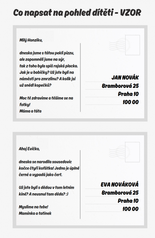 co napsat na dětský pohled 