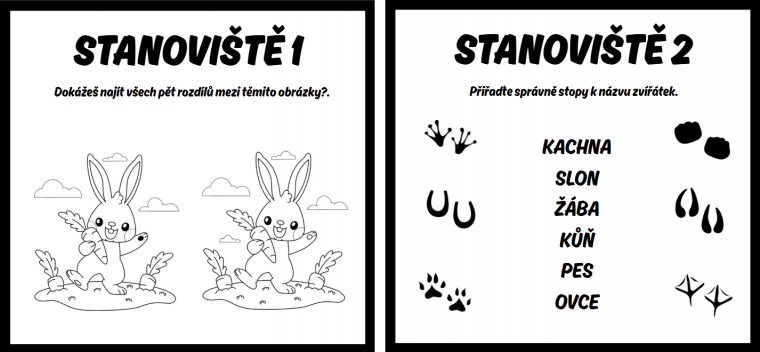 stanoviště 1 a 2