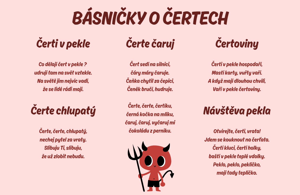 básničky čert