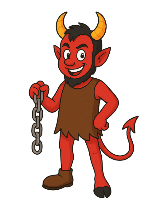 čert obrázek - mladý