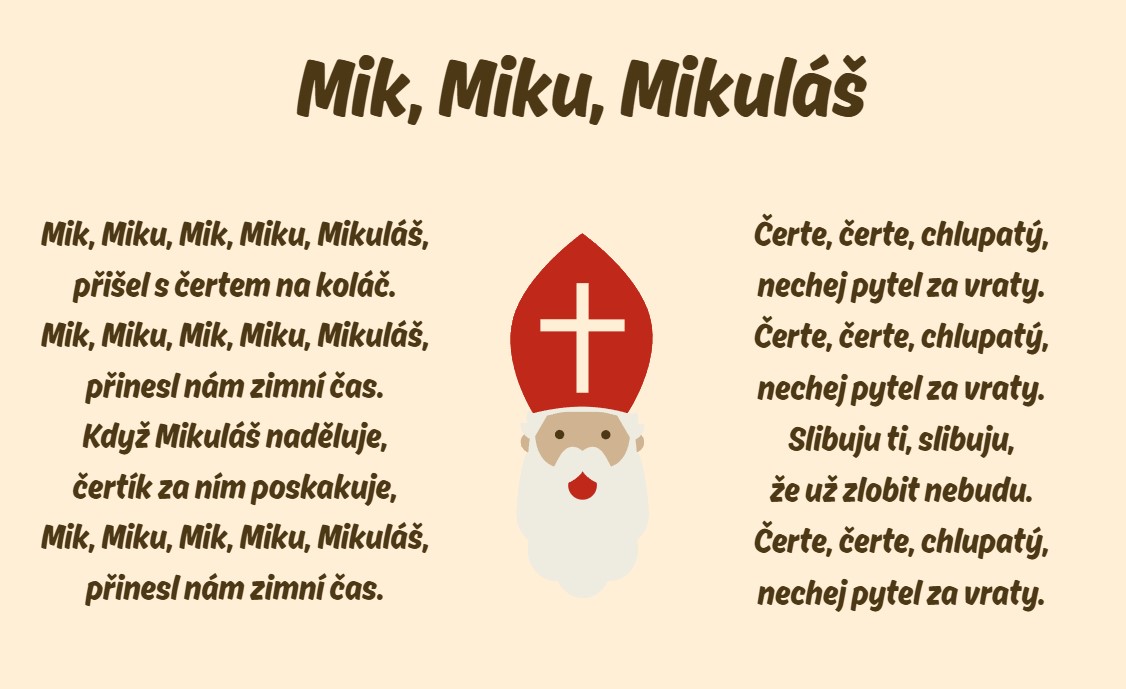 mik miku mikuláš text