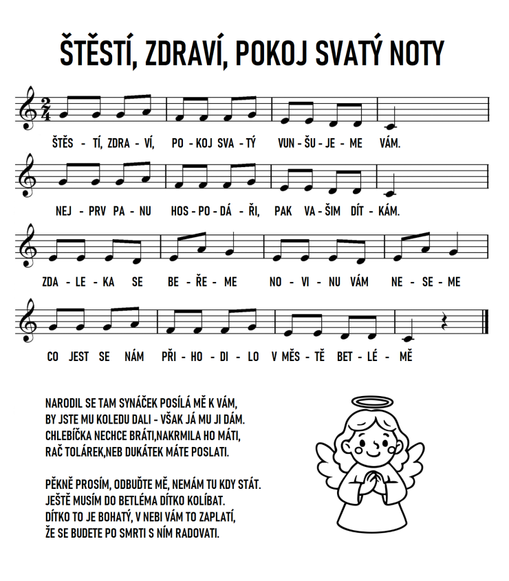 štěstí zdraví pokoj svatý noty