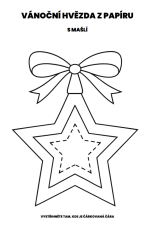 Vánoční hvězda z papíru