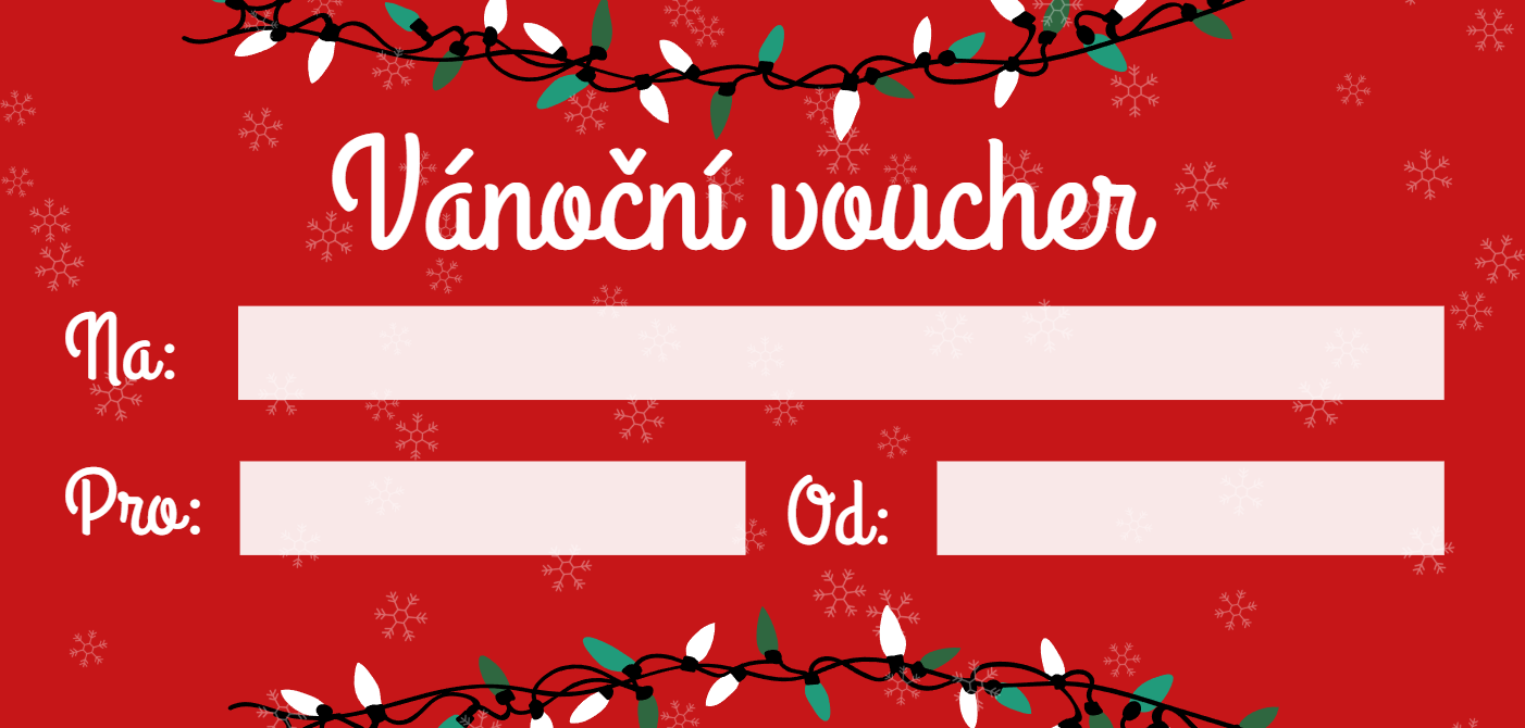 vánoční voucher vzor