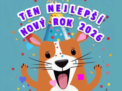 přání do nového roku 2026 gif