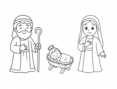 ježíšek omalovánky