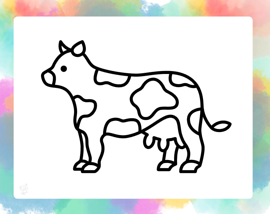 Kráva obrázek kreslený