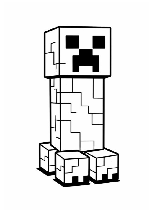 minecraft omalovánky