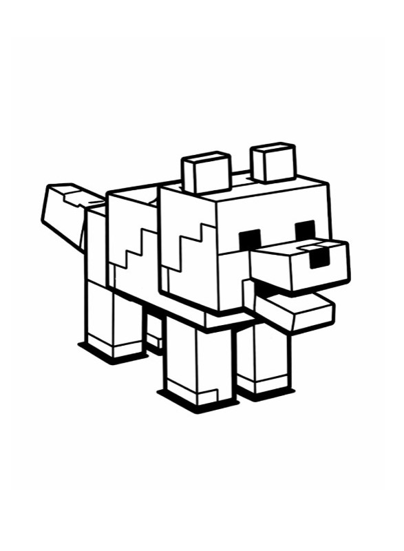 minecraft omalovánky
