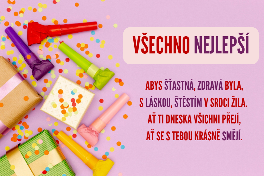 přání k narozeninám pro ženy
