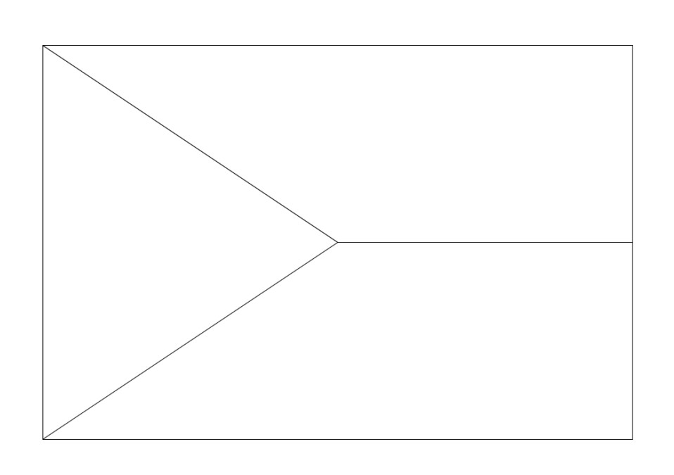 Česká vlajka omalovánka