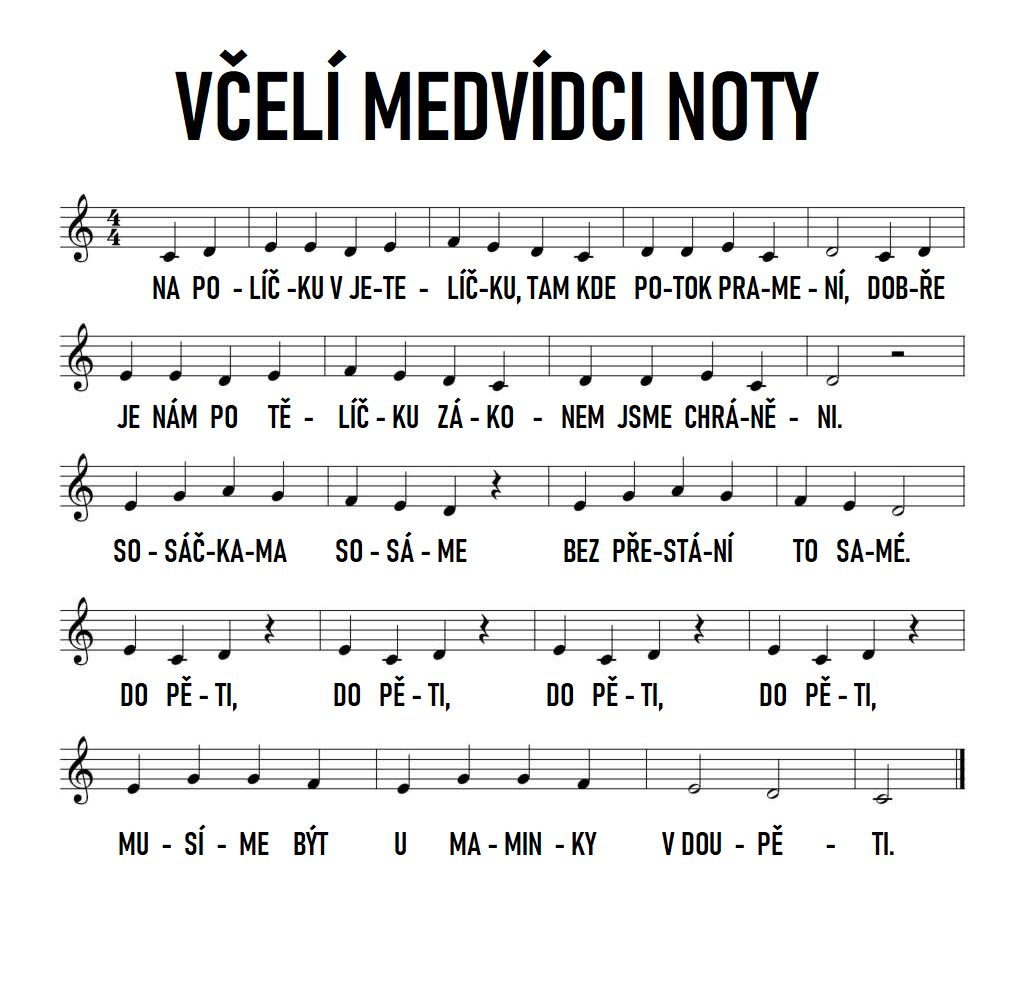 včelí medvídci noty