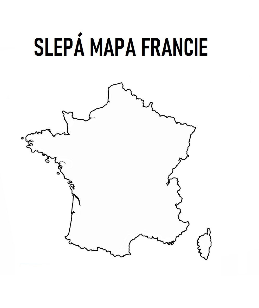 slepá mapa francie