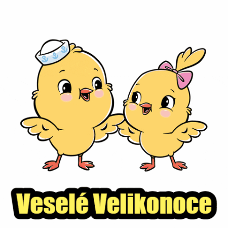 přání k velikonocům gif