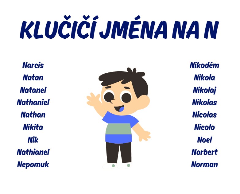 klučičí jména na n