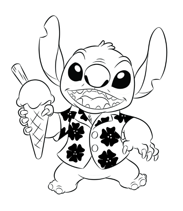 stitch omalovánky k vytisknutí
