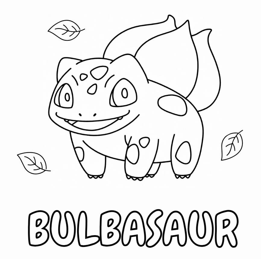 Pokemon omalovánky Bulbasaur