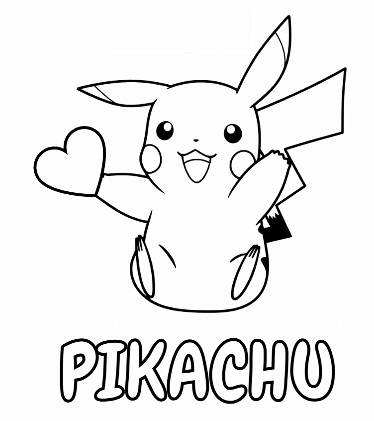 Pokemon omalovánky Pikachu