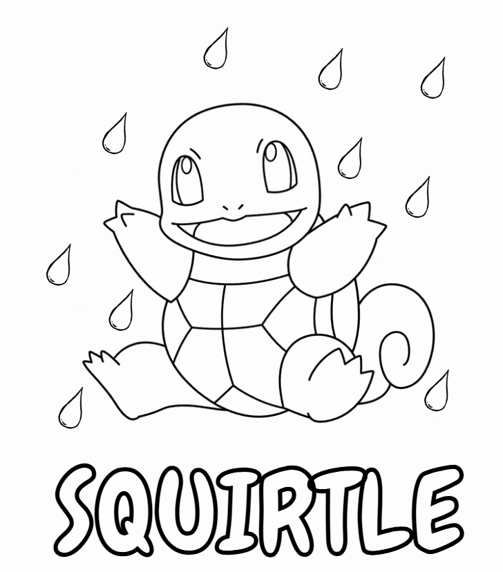 Pokemon omalovánky Squirtle
