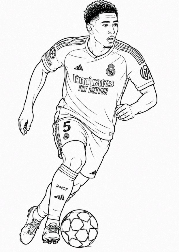 omalovánky fotbal - bellingham