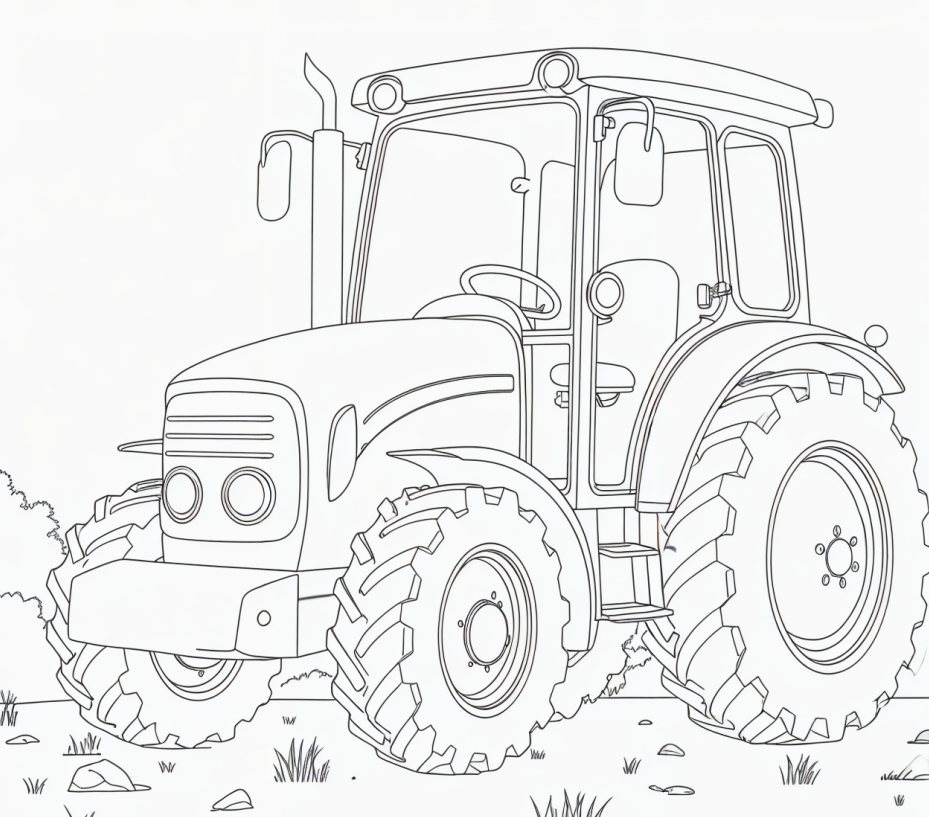 traktor omalovánky