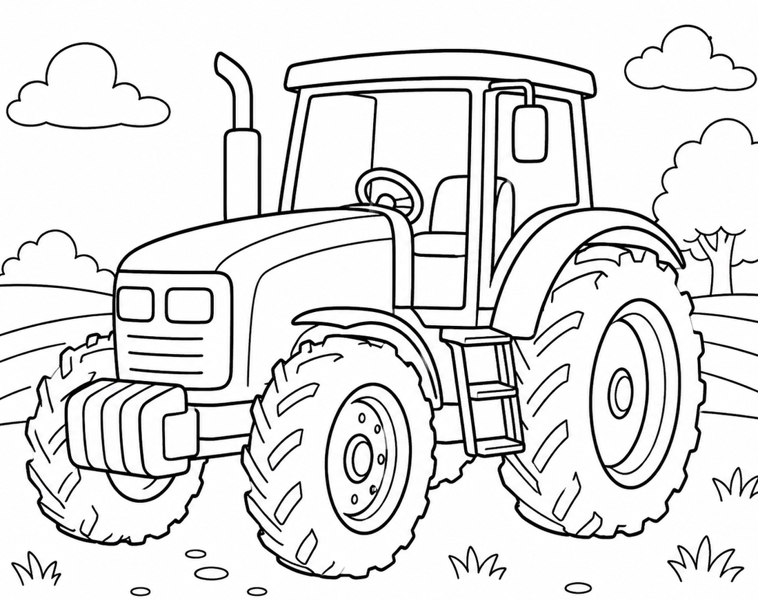 omalovánky traktor