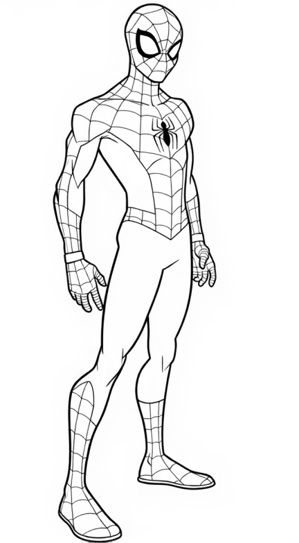 spiderman omalovánky