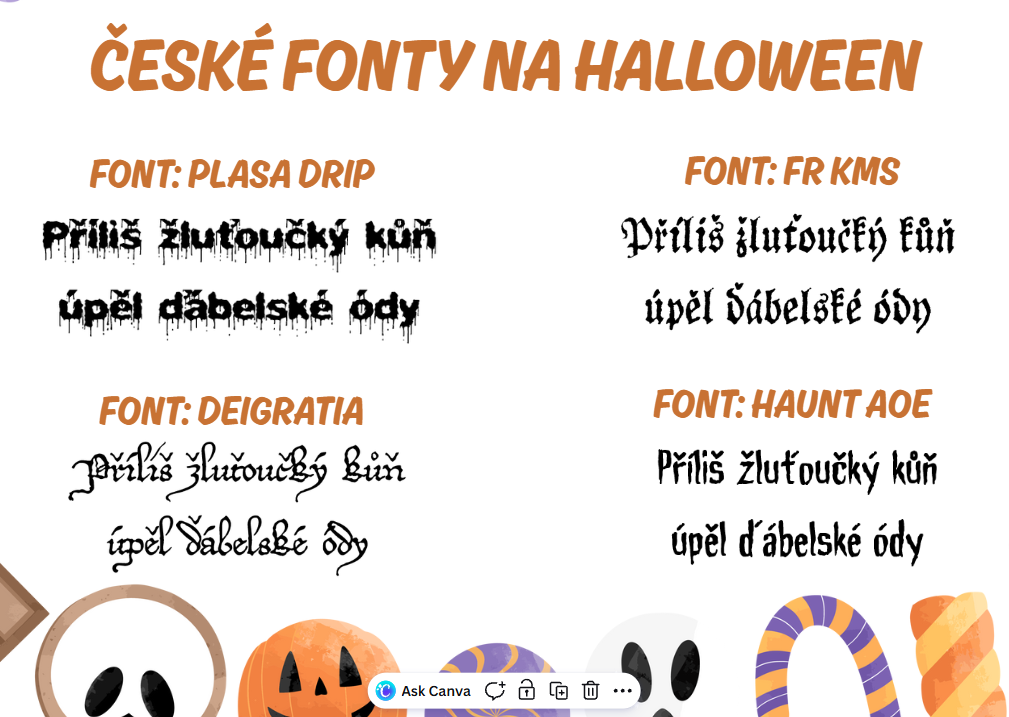 font halloween